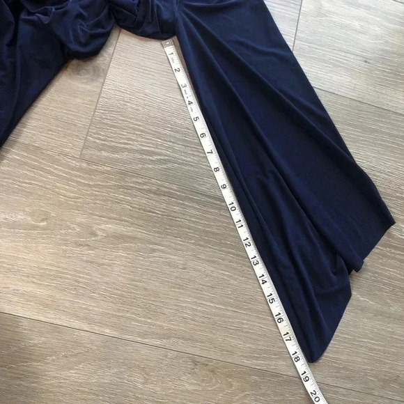 Misa Los Angeles Teget High Low Knotted Navy Blue Maxi Dress Womens Size XS NWT - Picture 5 of 11